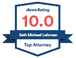 AvvoRating 10.0 Seth M. Lehrman Top Attorney badge