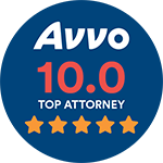 Avvo 10.0 Top Attorney badge